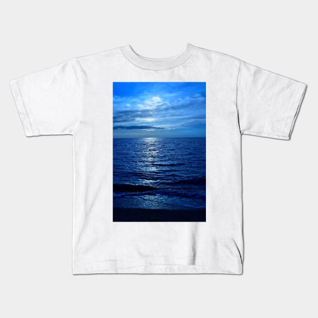 Blue On Blue Kids T-Shirt by JimDeFazioPhotography